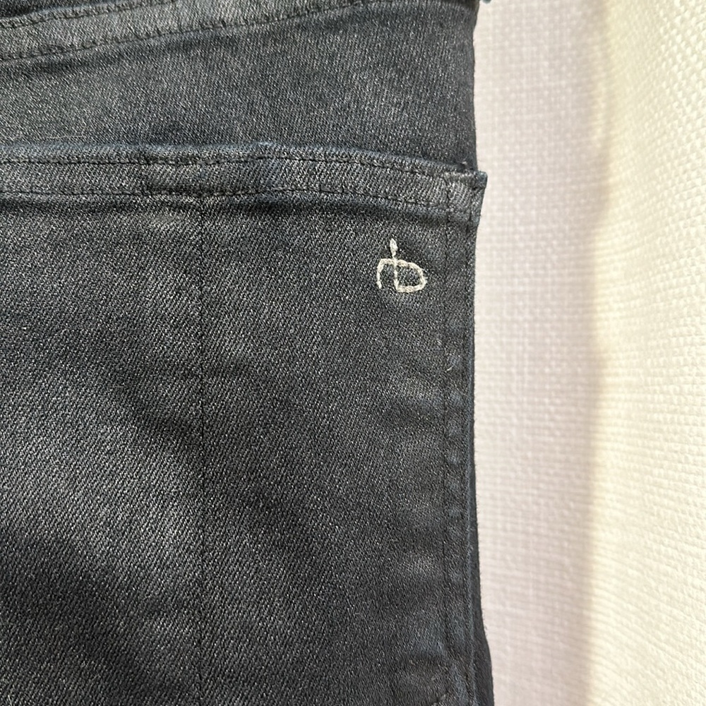 Women Rag & Bone Black High Rise Skinny Jeans Size 25 - Picture 6 of 8